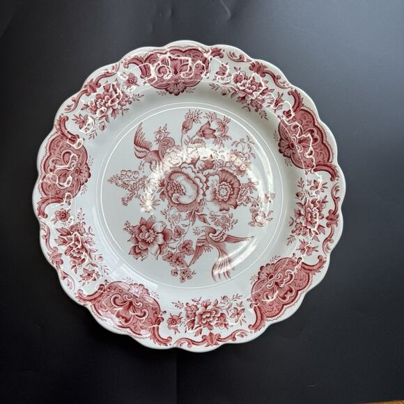 Johnson Brothers Asiatic Pheasant Dinner Plate‎ Red - Picture 1 of 6